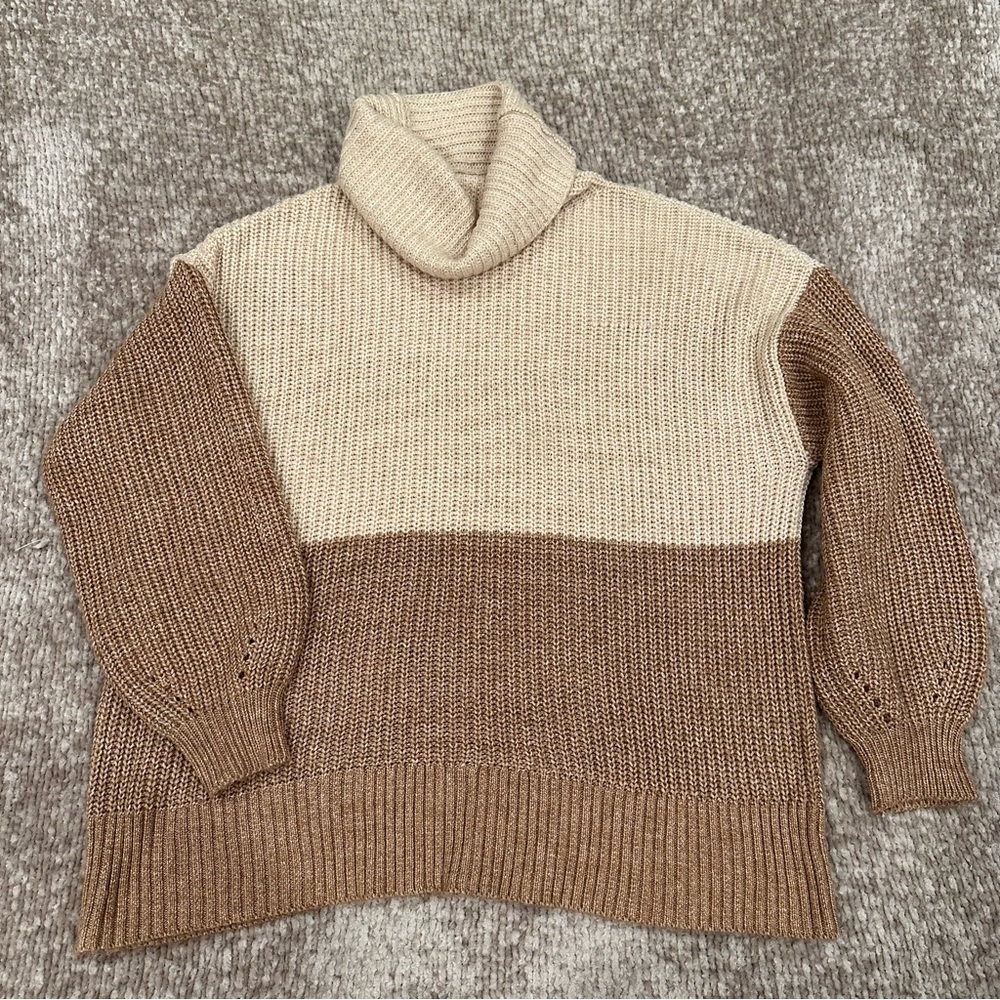 AE OVERSIZED DREAMSPUN MOCK NECK SWEATER